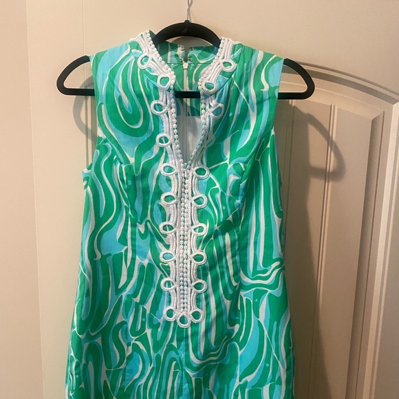 Lilly Pulitzer Green and White Dress - Picture 2 of 7